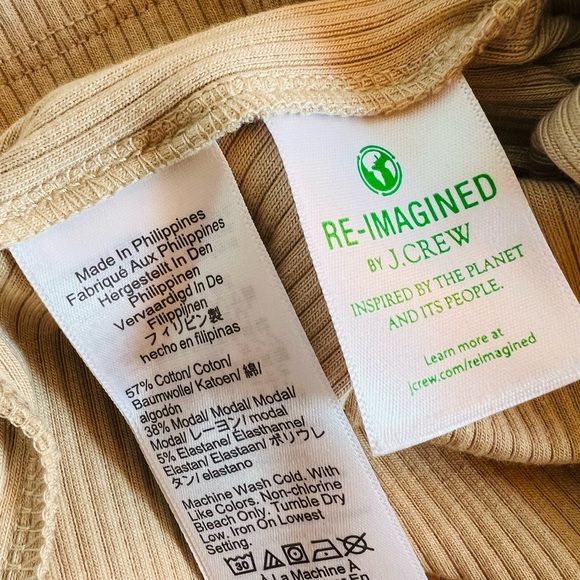 NWOT J. Crew Favorite Tank top Vintage Rib Dark Beechwood Size Small - Picture 5 of 5